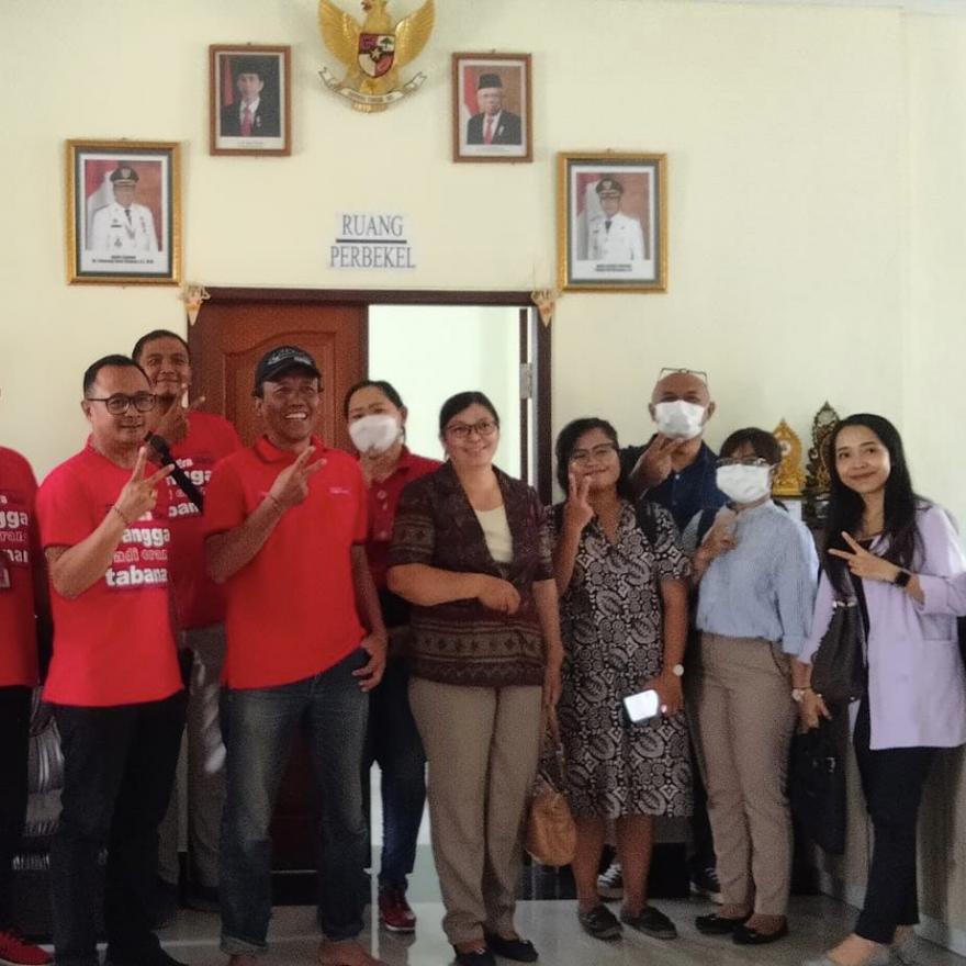 Perbekel Belumbang Terima Kunjungan Dinas Tenaga Kerja Kab. Tabanan